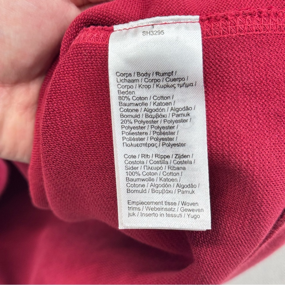 Vintage Lacoste Wine Hoodie Jumper Men’s 4XL big front pocket - Picture 10 of 13